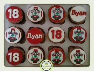 Southampton Saints FC 18th birthday cupcakes