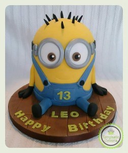 Minion boy 13th birthday cake