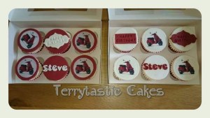 Vesper scooter birthday cupcakes