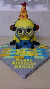 Minion & Lego child birthday cake