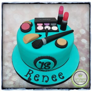 M.A.C makeup 18th birthday cake