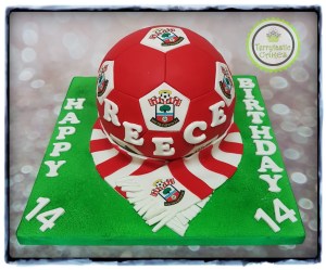 Southampton saints football birthday cake