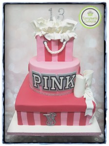 Victoria's Secret Bag birthday cake bows