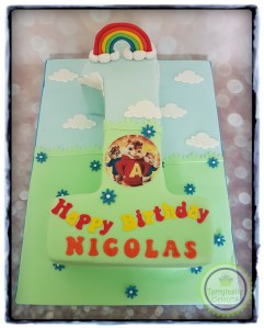 Number 1 alvin chipmunks birthday cake