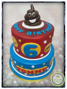 Poop Emoji birthday cake