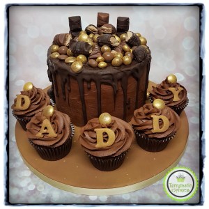 Chocolate drip daddy father cake