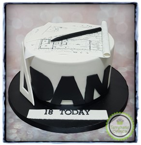 18th birthday cake for architect